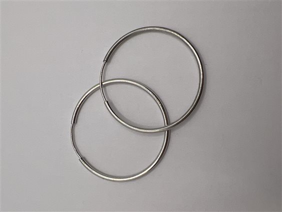Orecchini Domar Donna Cerchi argento 925 lisci in Argento ORAR-420-280 - ORAR-420-280